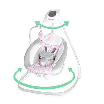 Comfort Lightweight Multi-Direction Compact Baby Swing by Ingenuity