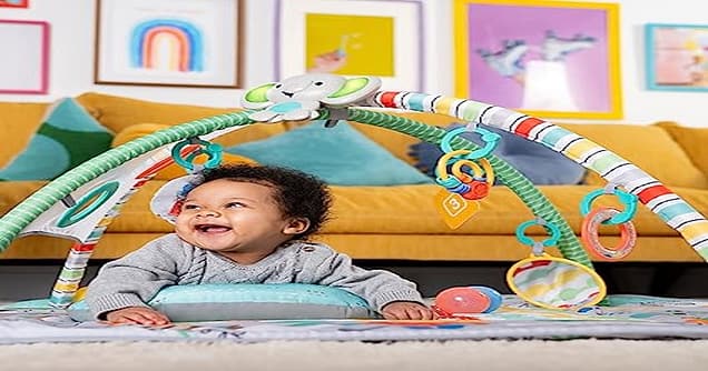 Bright Starts Jumbo Play Mat Converts to Ball Pit Baby play Gym