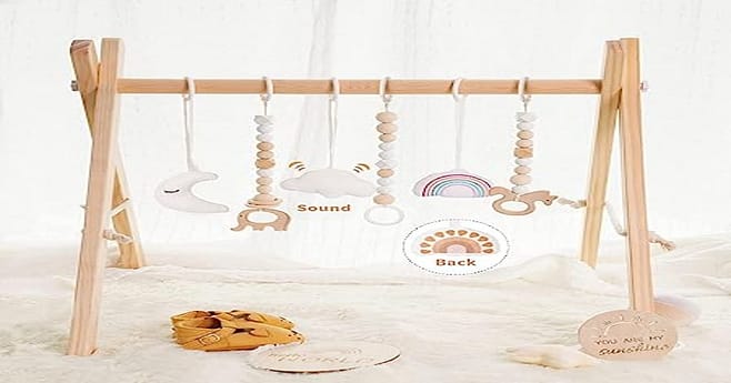 Little Dove Wooden baby play gym